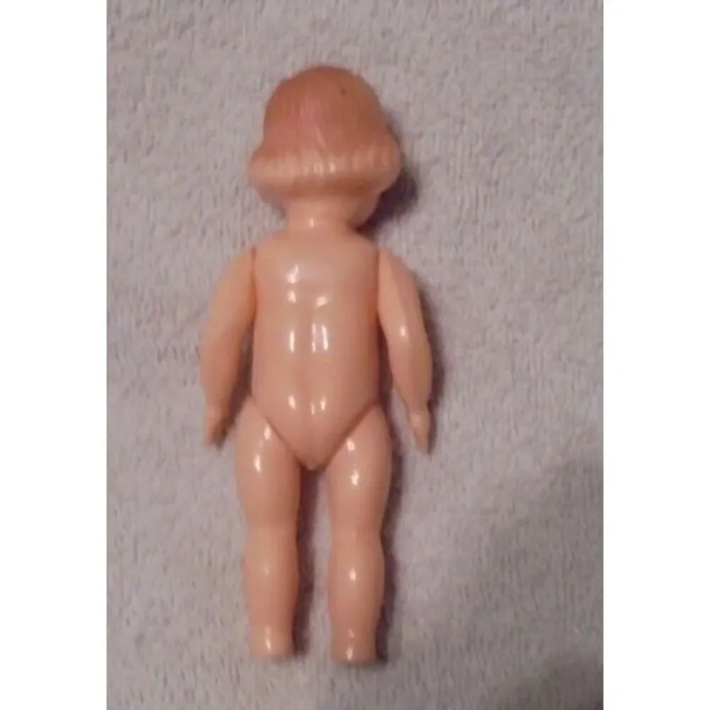 Vintage Blue Box Toys‎ Plastic Jointed Baby Doll Blinking Eyes made in Hong Kong